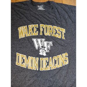 Champion Wake Forest‎ Demon Deacons Dark Grey T Shirt Size Large